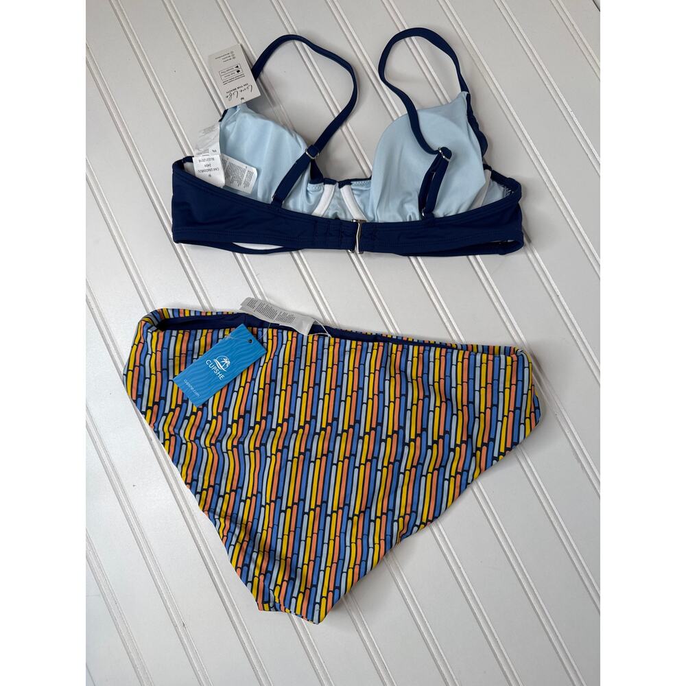 NWT Cupshe Two Peace Swimsuit Bikini Beach High Waist & Hipster BUNDLE Size M - Picture 5 of 5